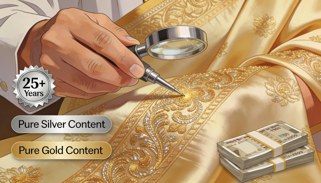 Trusted Old Zari Saree Buying Process – Free Pickup & Instant Payment